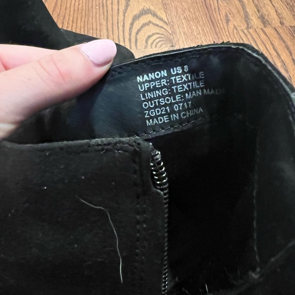 Black suede booties - Picture 3 of 5